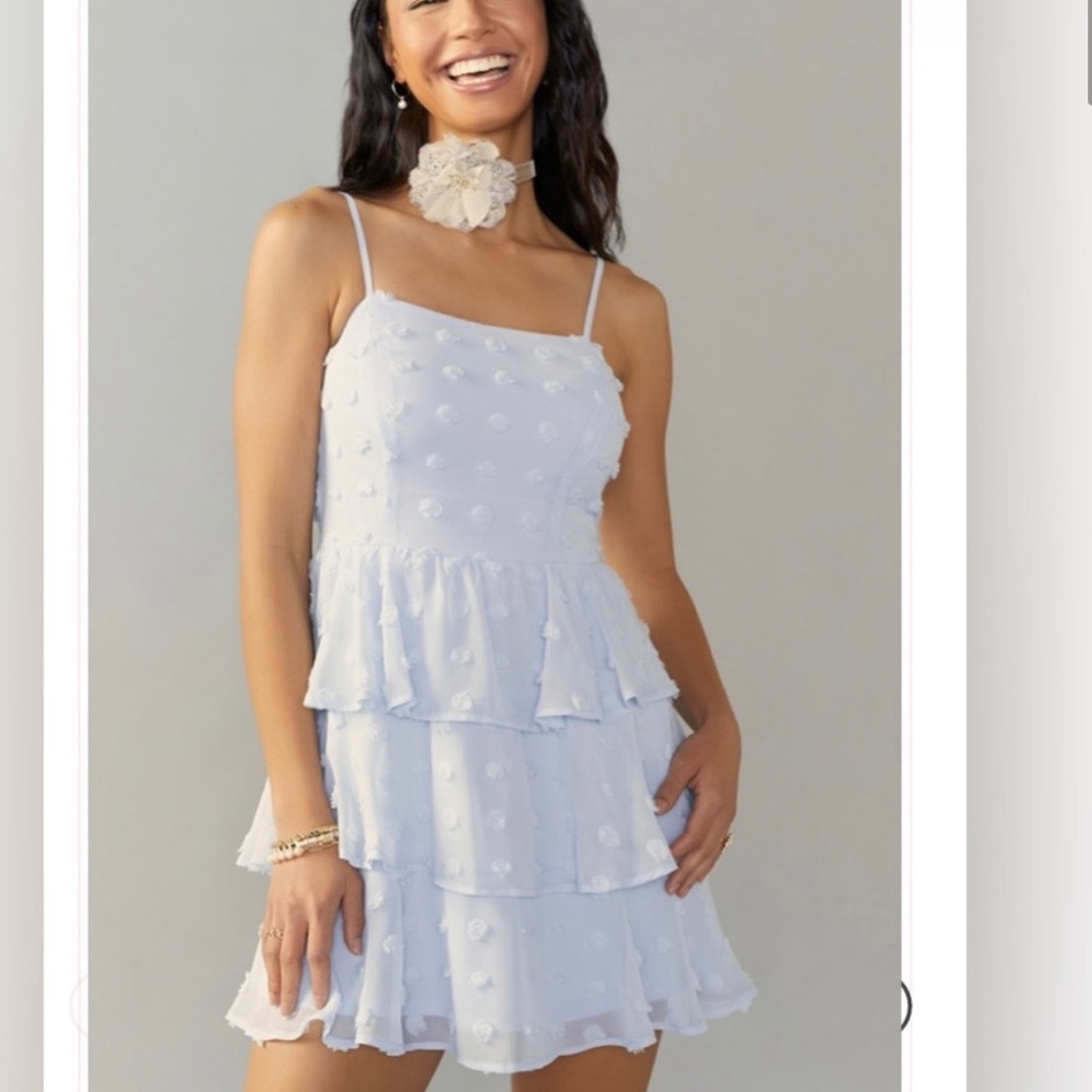 Francesca’s Clip Dot Mini Dress